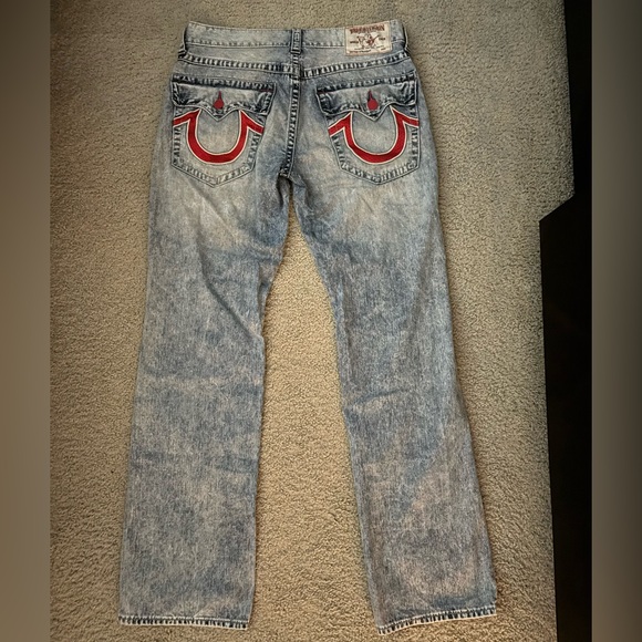 *VINTAGE* True Religion Blue Denim Jeans Size 33 - Picture 1 of 5